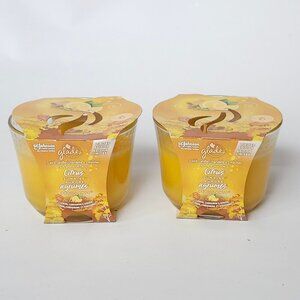 LIMITED EDITION GLADE Three Wick Scented Candles Sparkling Citrus Sunrise BNIP